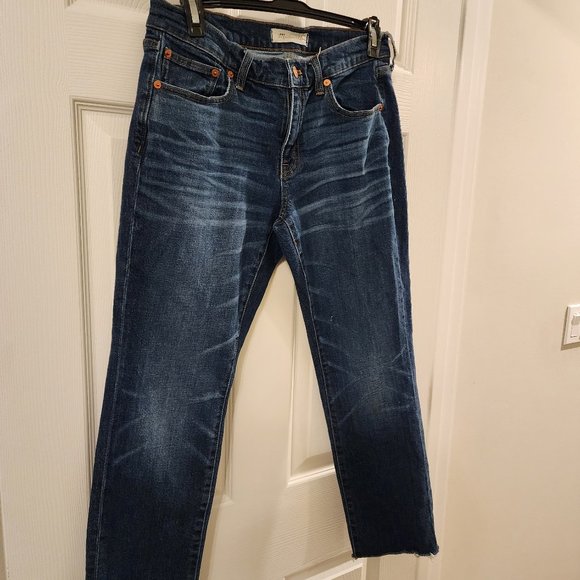Madewell Slim Boy Raw Hem Jean Size 26 - Picture 2 of 10